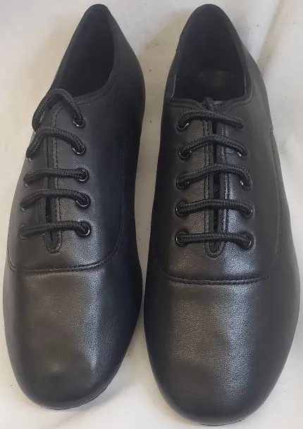 Firm Ground 1.5" Giorgio -- Men's Split Sole Latin Ballroom Oxford -- Black