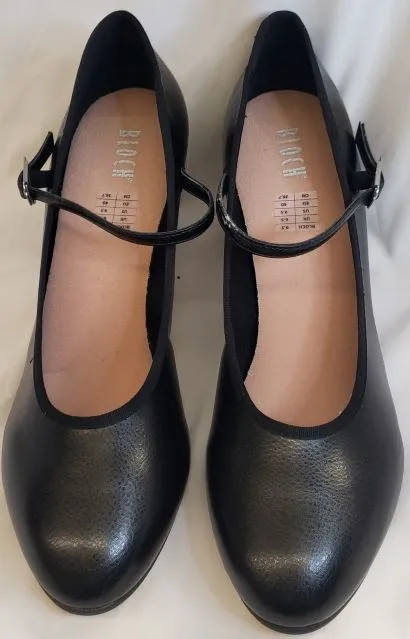 Stretch Fabric Weekend Trip Wet Land 2.5" Kickline -- Women's Instep Strap Character Shoe -- Black