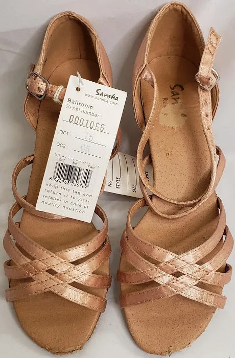 2.5" Rosa -- Flare Heel Latin Sandal Cotton Base