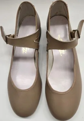 .75" Jeremie -- Flat Heel Ballroom Shoe -- Tan All Weather Comfort