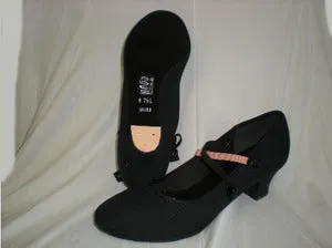 Injury Safe 1.5" Lydia -- Canvas Ballroom Shoe -- Black