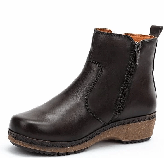 Granada Zip Boot | Leather | Black Smooth ride slow walk