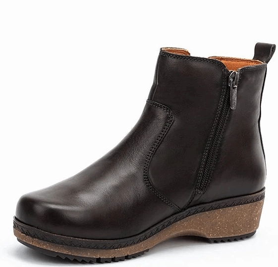 Granada Zip Boot | Leather | Black Smooth ride slow walk