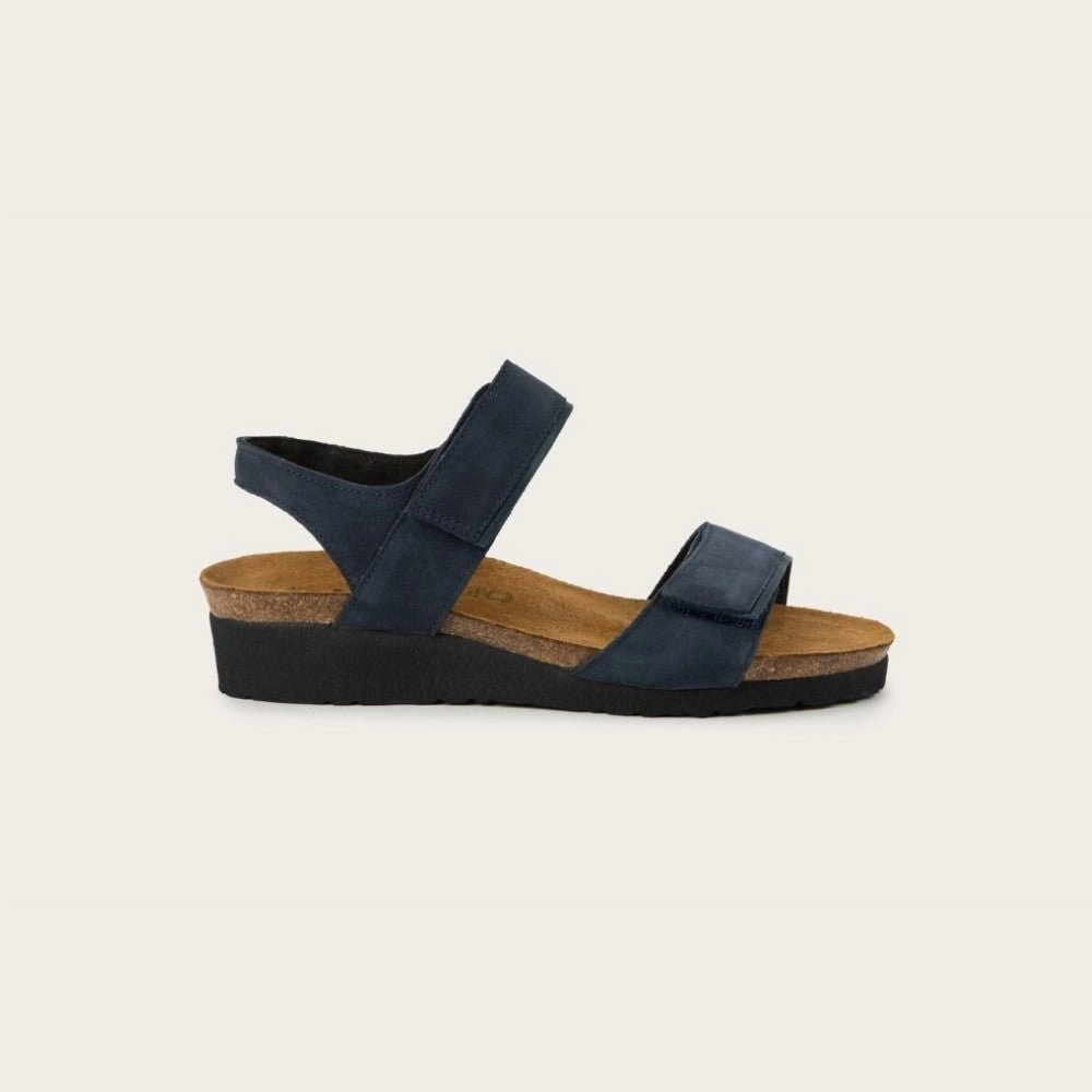 Modern Soft Cushioning Aisha | Nubuck | Navy Velvet/Soft Ink