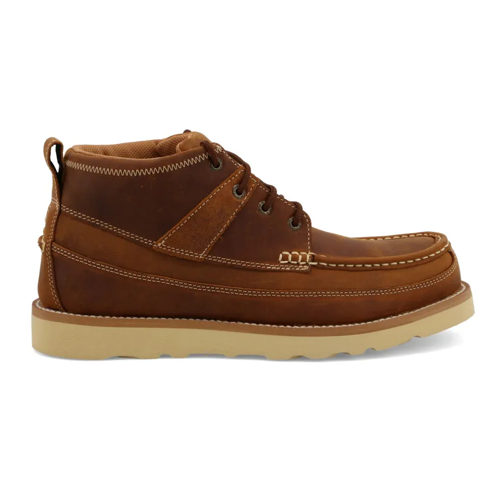 Women's Twisted X Wedge Crepe Sole 4 Lace Up Full Grain Leather Work Boots WCA0074 Rich Glow