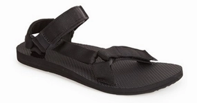 1004010 Teva Men's Original Universal Black Easy To Wear Shoes Relaxed Summer Footwear