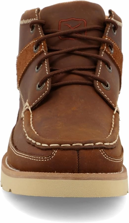 Women's Twisted X Wedge Crepe Sole 4 Lace Up Full Grain Leather Work Boots WCA0074 Supportive Design