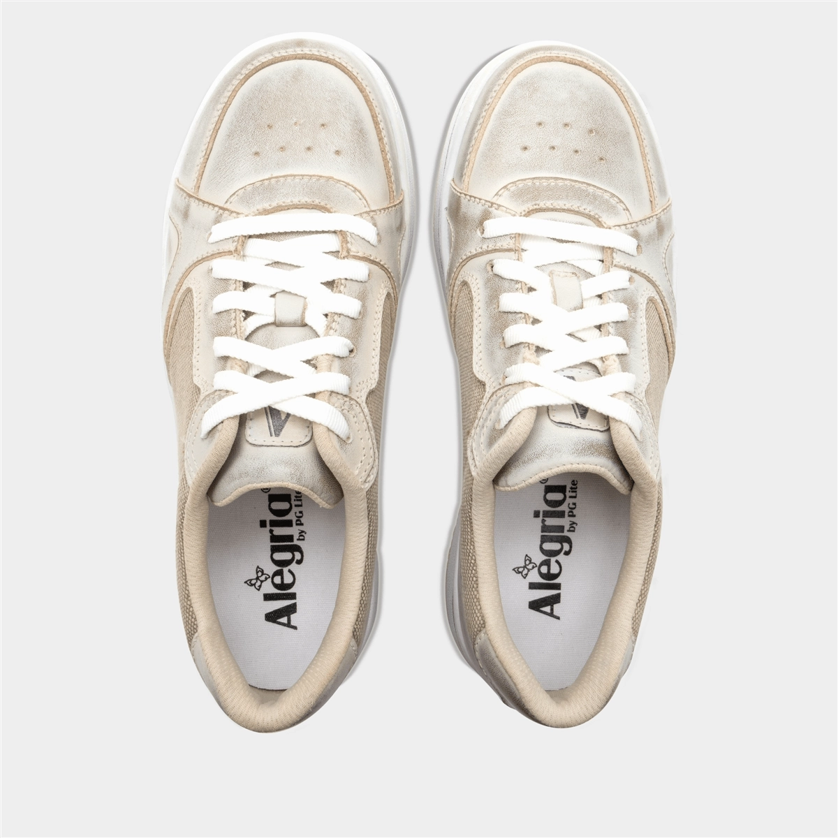 Alyster | Leather/Canvas | Cream Office Cool Ventilated