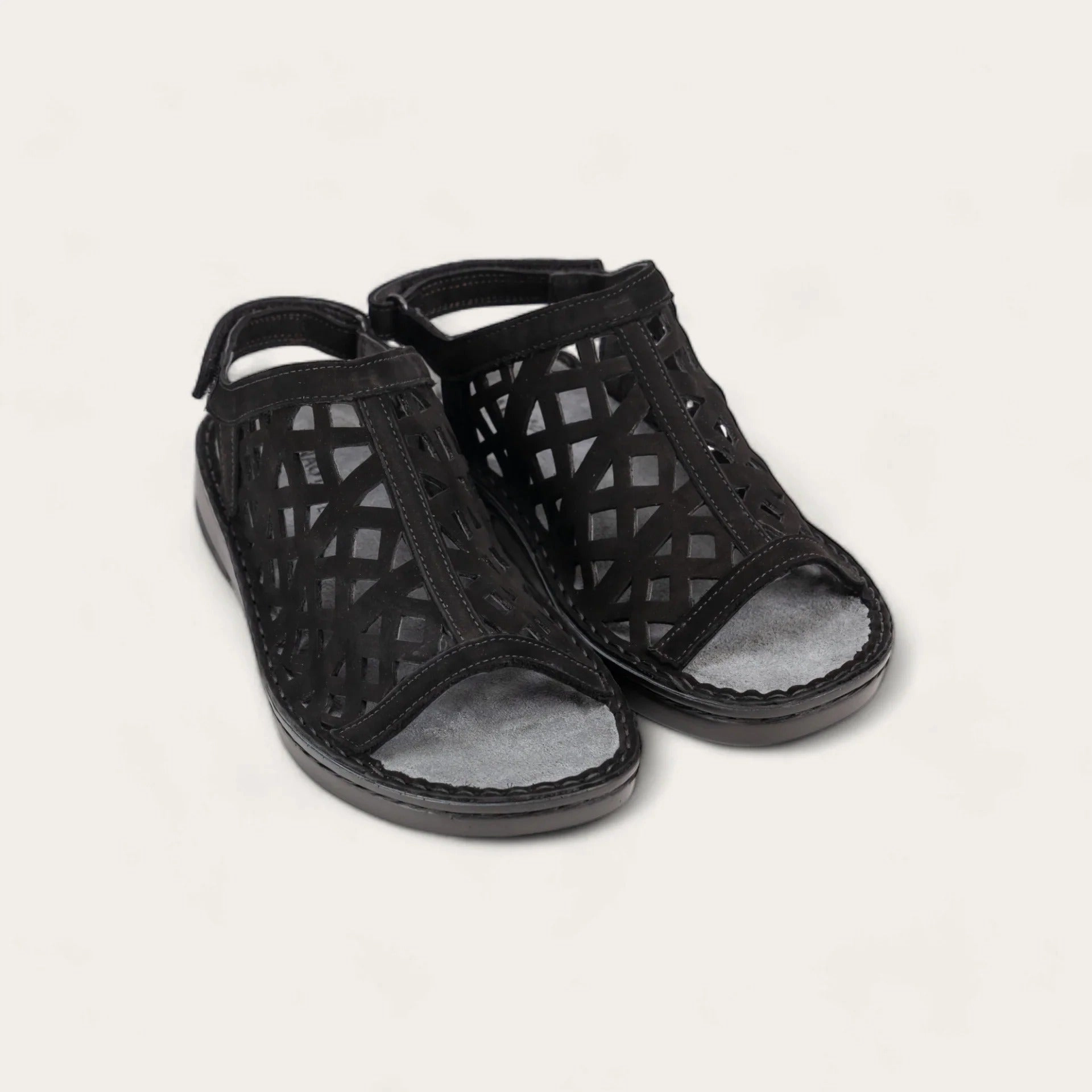 Amadora | Nubuck | Black Velvet Rain Safe Comfortable Insole