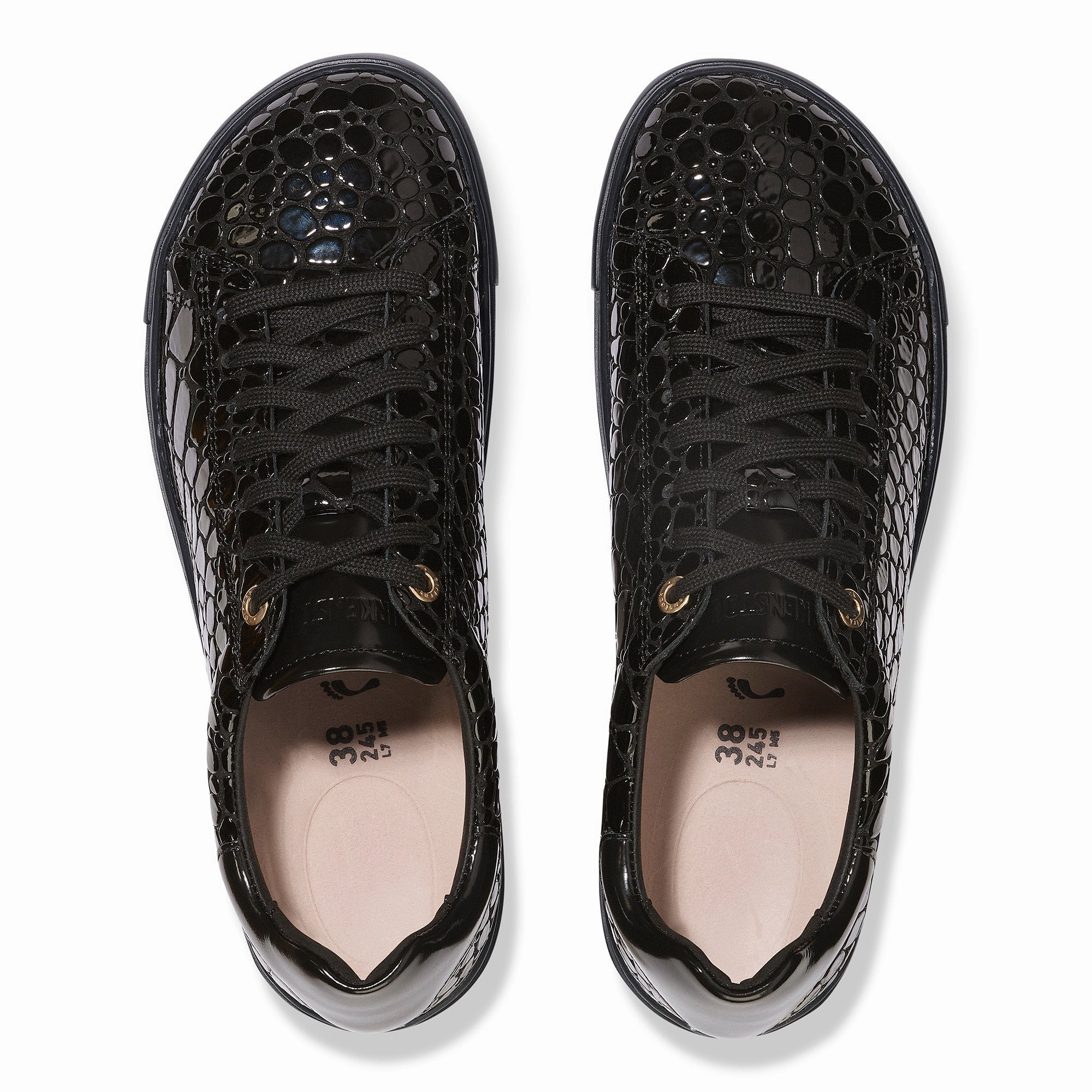 Bend Low | High Shine Patent Leather | Black Croc photo shoot