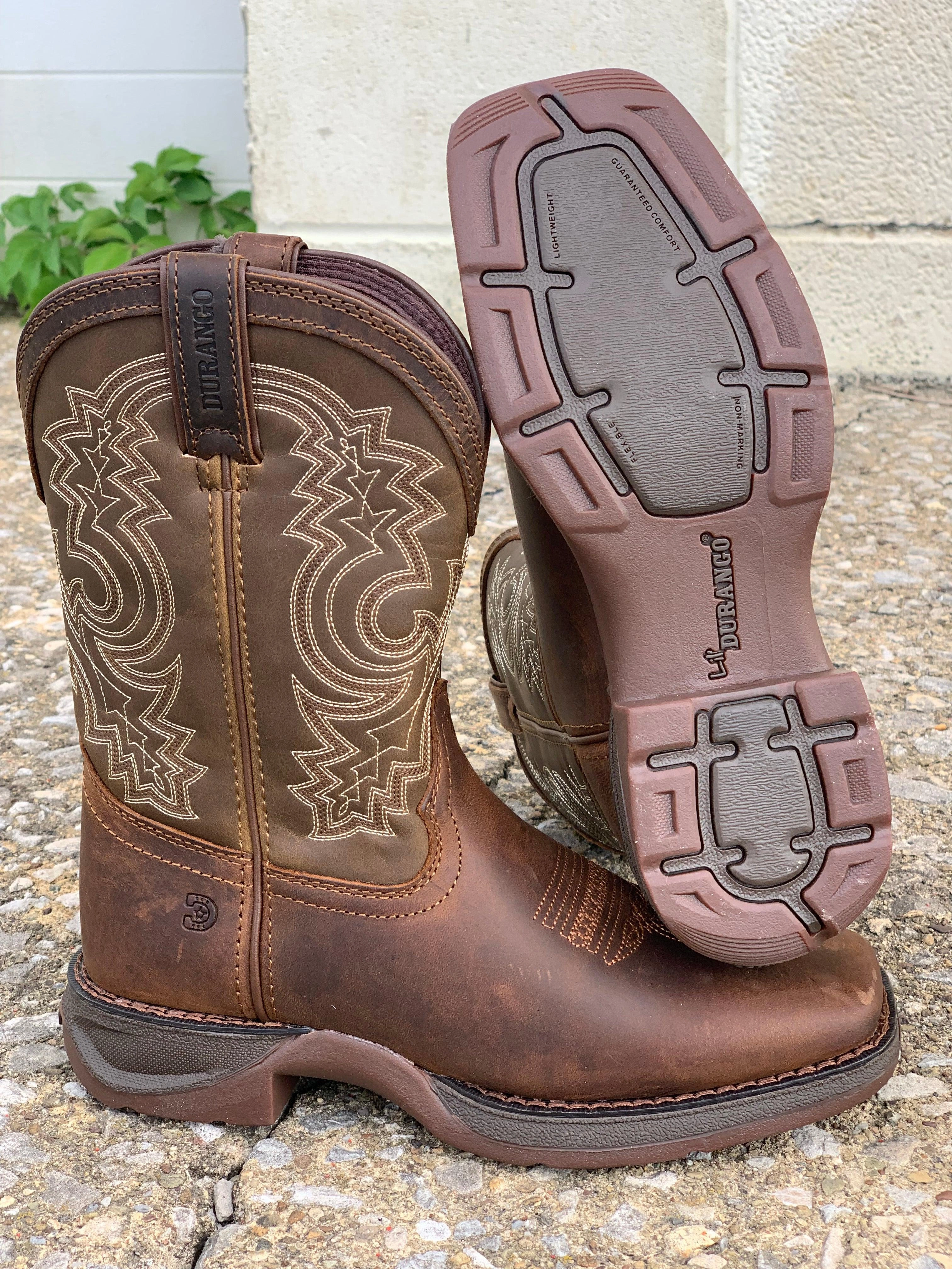 Mid Top Flexibility Design Durango Youth Lil' Rebel Big Kid Square Toe Western Boots DBT0239Y DBT0239C