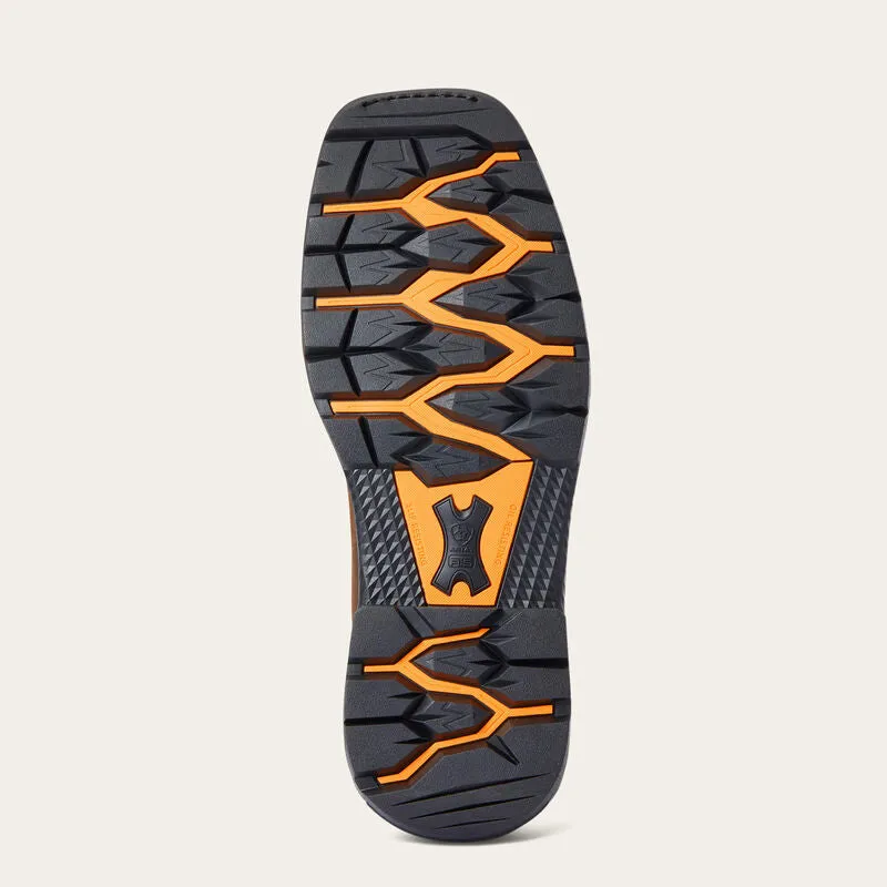 Ariat Men's Big Rig H2O Distressed Brown Waterproof Square Toe Work Boot 10033991 Low Ankle Style