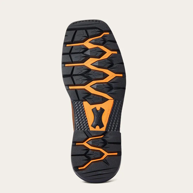 Ariat Mens Big Rig Rye Brown & Wicker Square Toe Work Boot 10033963 Comfortable Wear