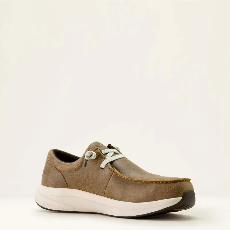 Ariat Men's Brown Bomber Leather Buckeye Steel Toe Work Shoe 10063828 BreathableMesh