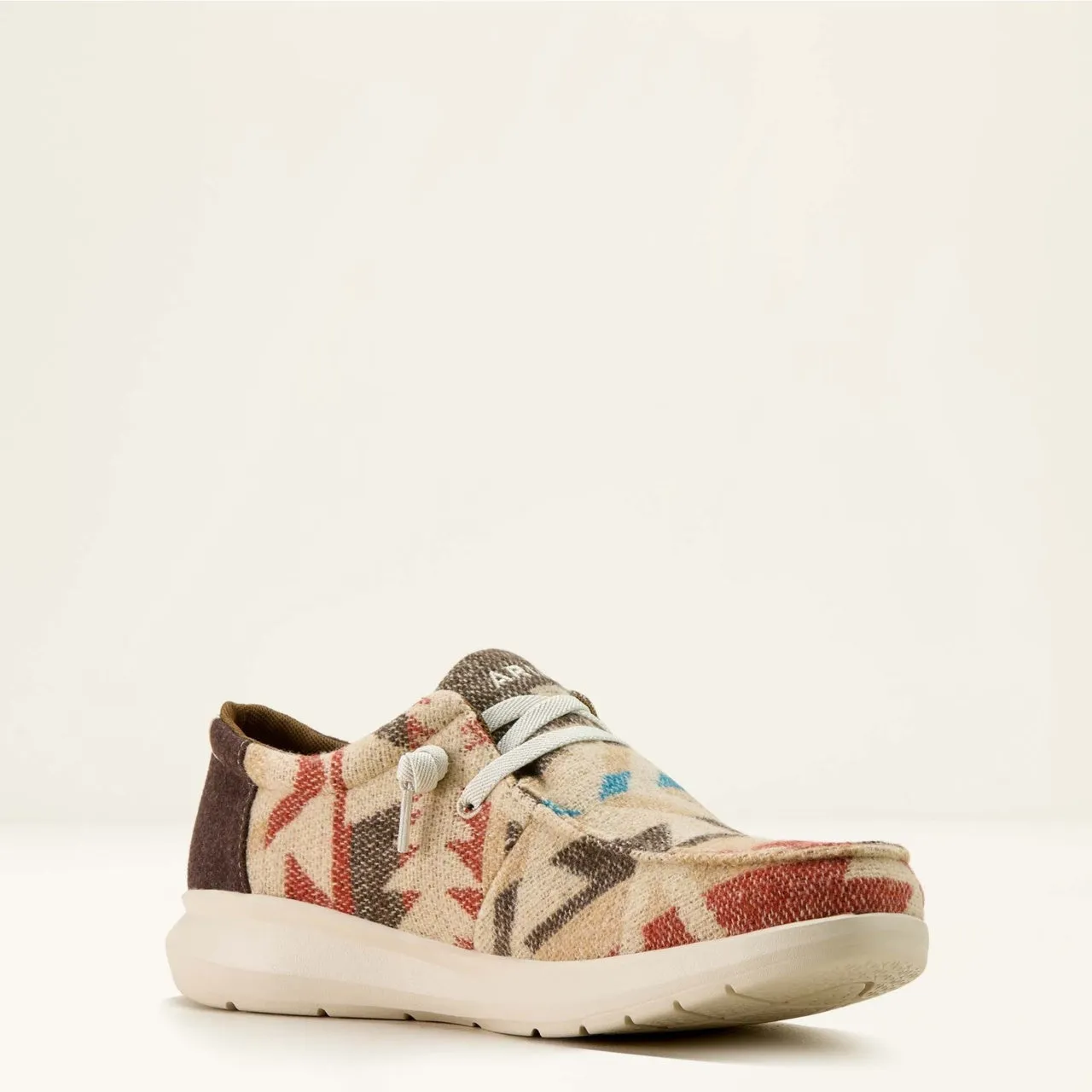 Comfort Wedge Ariat Men's Brown Vintage Southwestern Flannel Hilo Casual Shoe 10063970