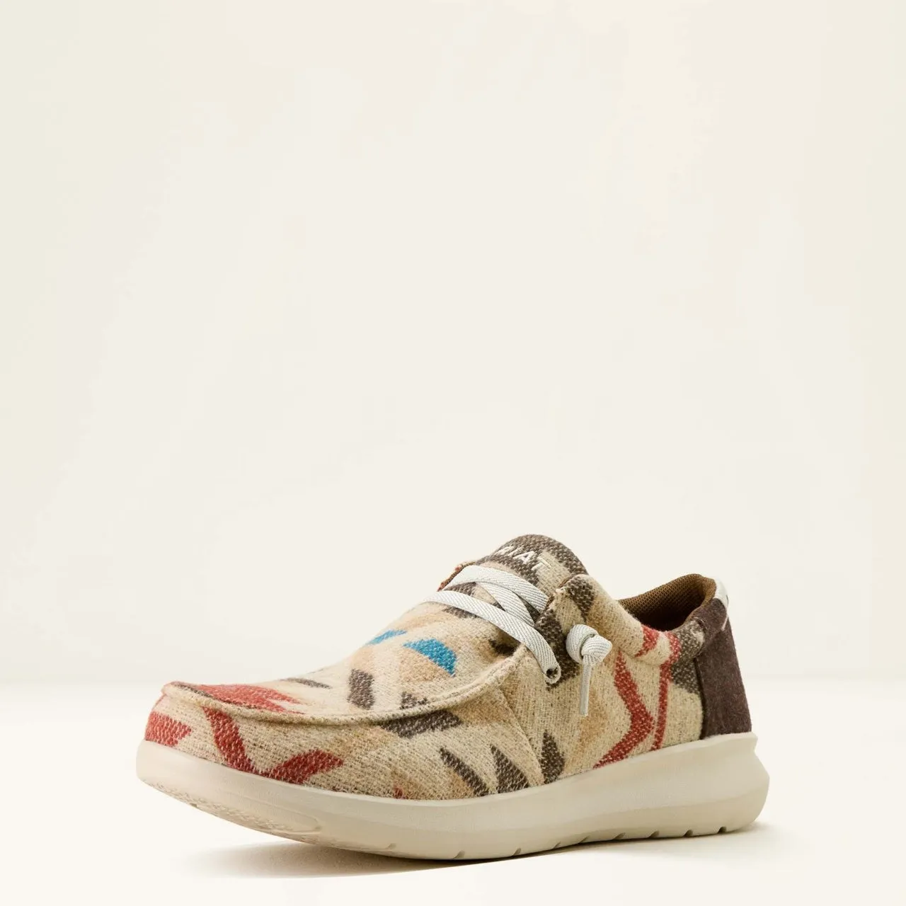 Ariat Men's Brown Vintage Southwestern Flannel Hilo Casual Shoe 10063970 Mesh Cool Swift Glide