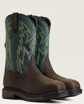 Surfer Ariat Men's Brown WorkHog XT BOA Waterproof Carbon Toe Western Work Boot 10038924