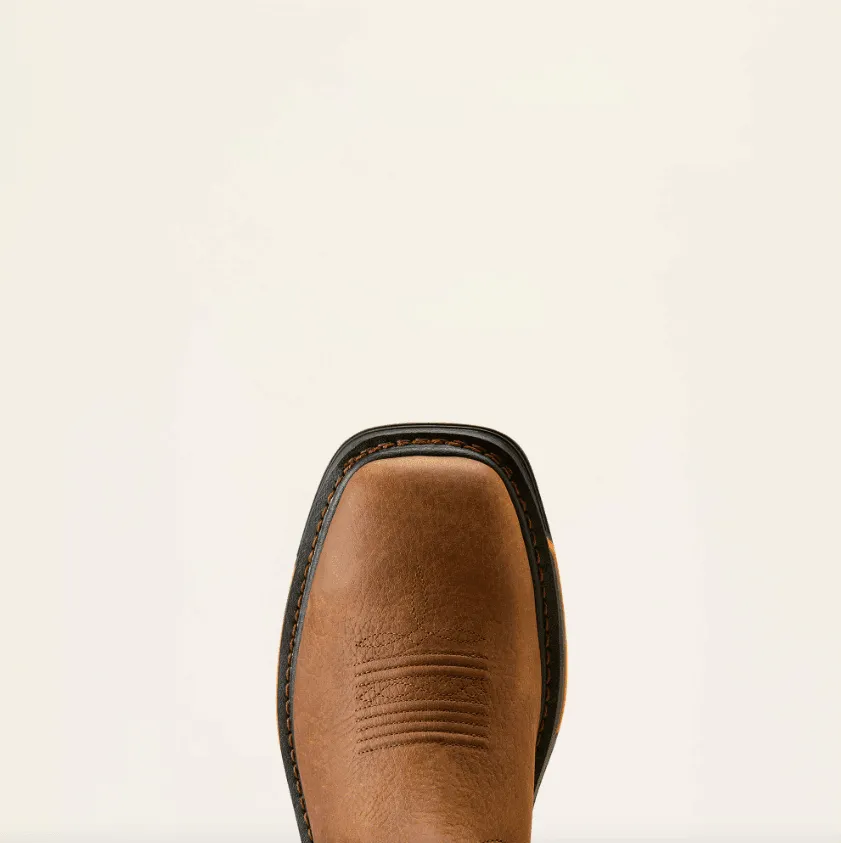 Ariat Men's Earth & Graphite Big Rig Tread VentTek Square Toe Work Boot 10050828 Wind Resistant MachineWashable