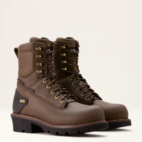 Ariat Men's Powerline 8" Waterproof Composite Toe 400g Insulated Work Boot 10018567 Trail Strength