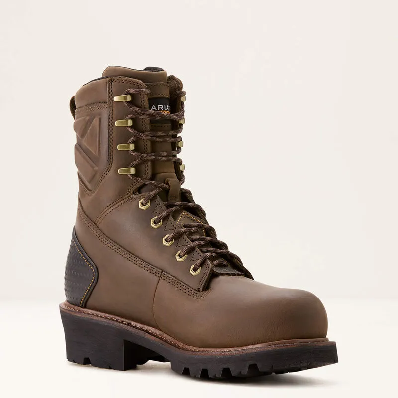 Ariat Men's Powerline 8" Waterproof Composite Toe 400g Insulated Work Boot 10018567 Multi Surface