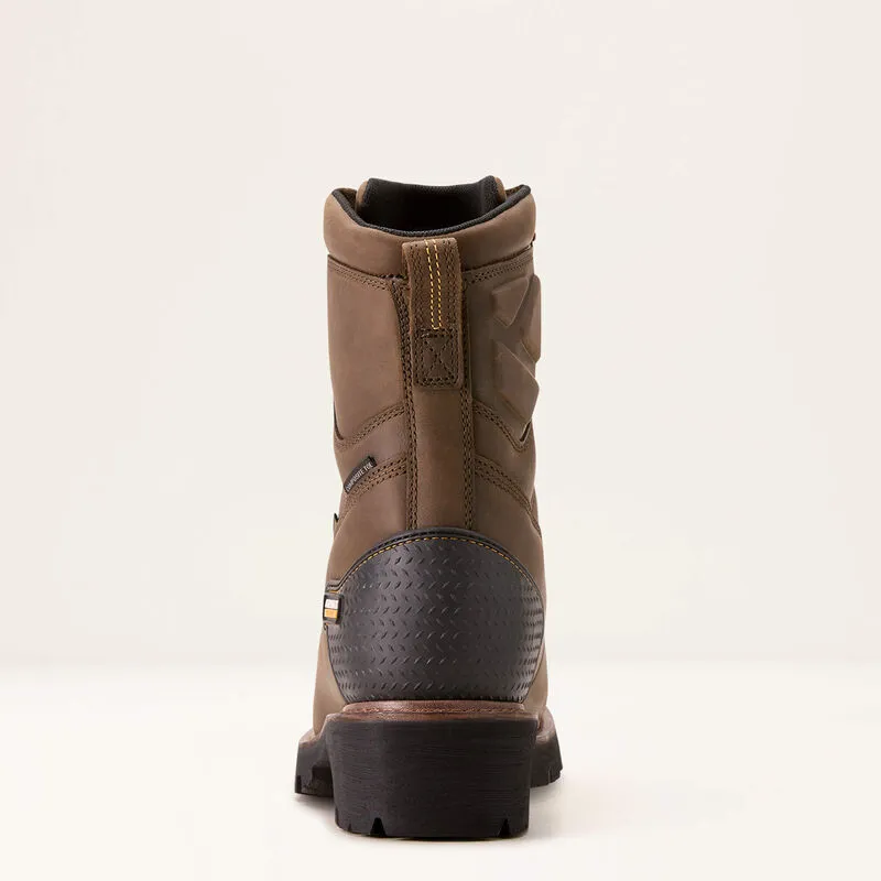 Ariat Men's Powerline 8" Waterproof Composite Toe 400g Insulated Work Boot 10018567 Seamless Style Storm Wear