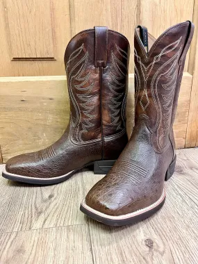 Subtle Finish Ariat Men's Smooth Ostrich Dark Tobacco Cowboy Boots 10042473