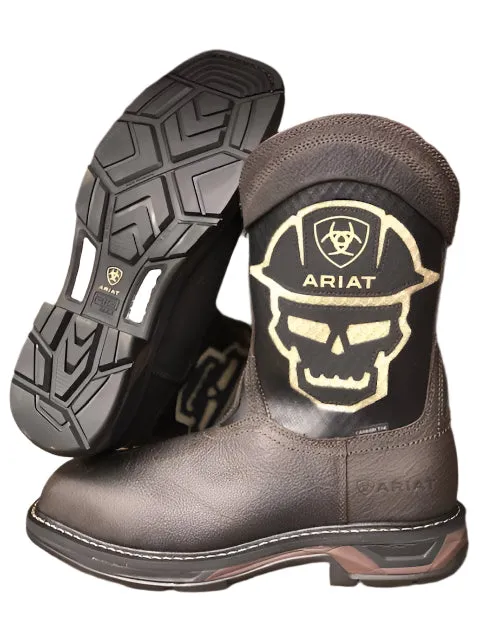 Sporty Vibe Ariat Men's Workhog XT VentTEK Iron Coffee Carbon Toe Work Boots 10031507