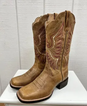 Polyester Ariat Women's Almond Bluff Rockdale Western Cowgirl Boot 10044415