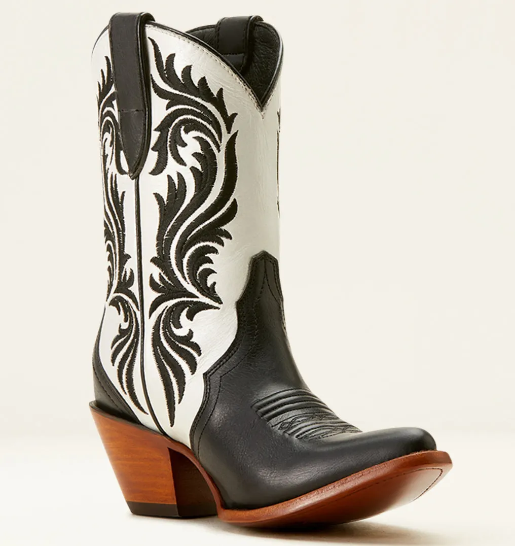 Ariat Women's Antonia Ink Well & Bright Pearl Western Cowgirl Boots 10053789 Off Duty Modern Design