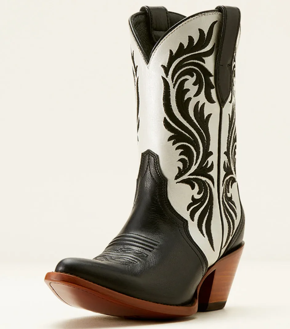 Ariat Women's Antonia Ink Well & Bright Pearl Western Cowgirl Boots 10053789 Comfortable to walk Daily Rugged