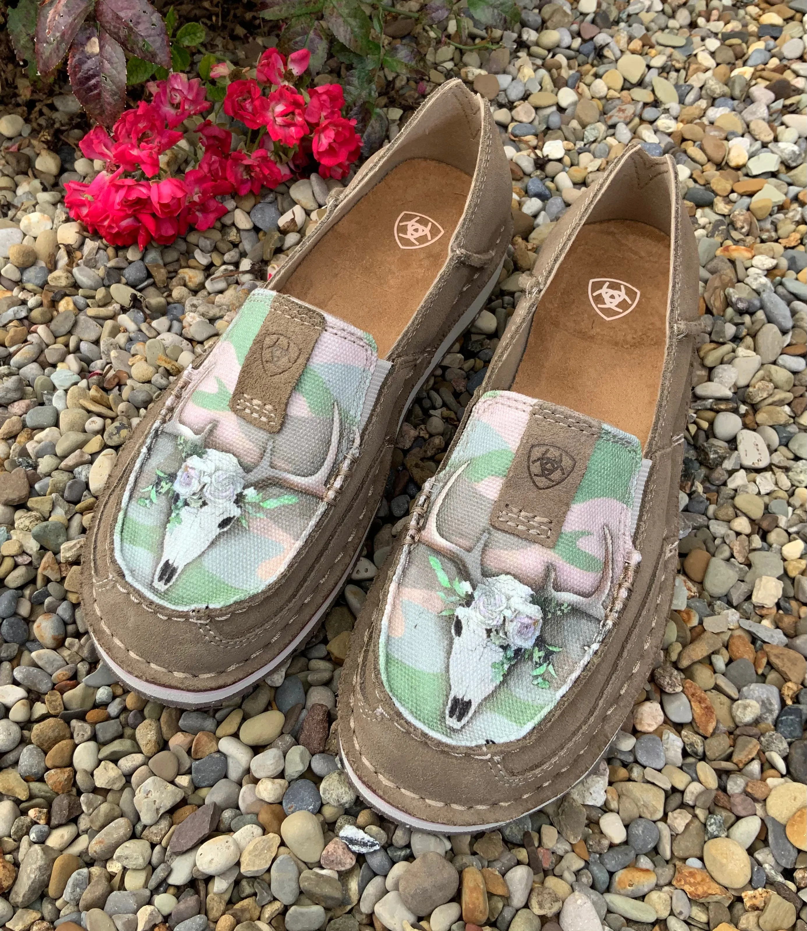 Ventilated Summer Base Ariat Women's Brown Bark Doe Camo Cruiser Shoes 10042531