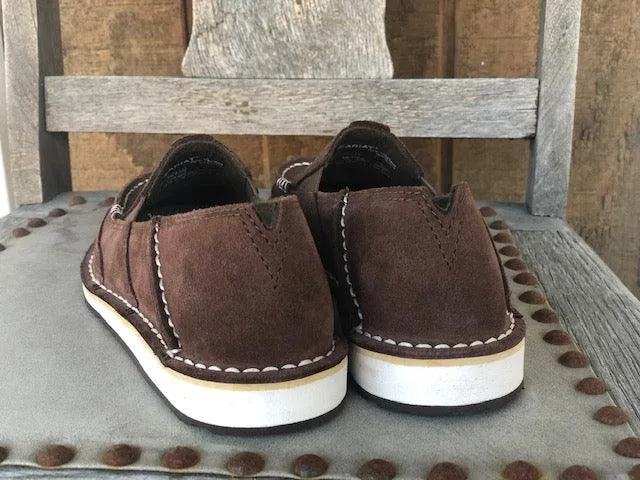 Ariat Women's Brown Suede Embossed Leather Cruiser Shoes 10031609 Nature Walk