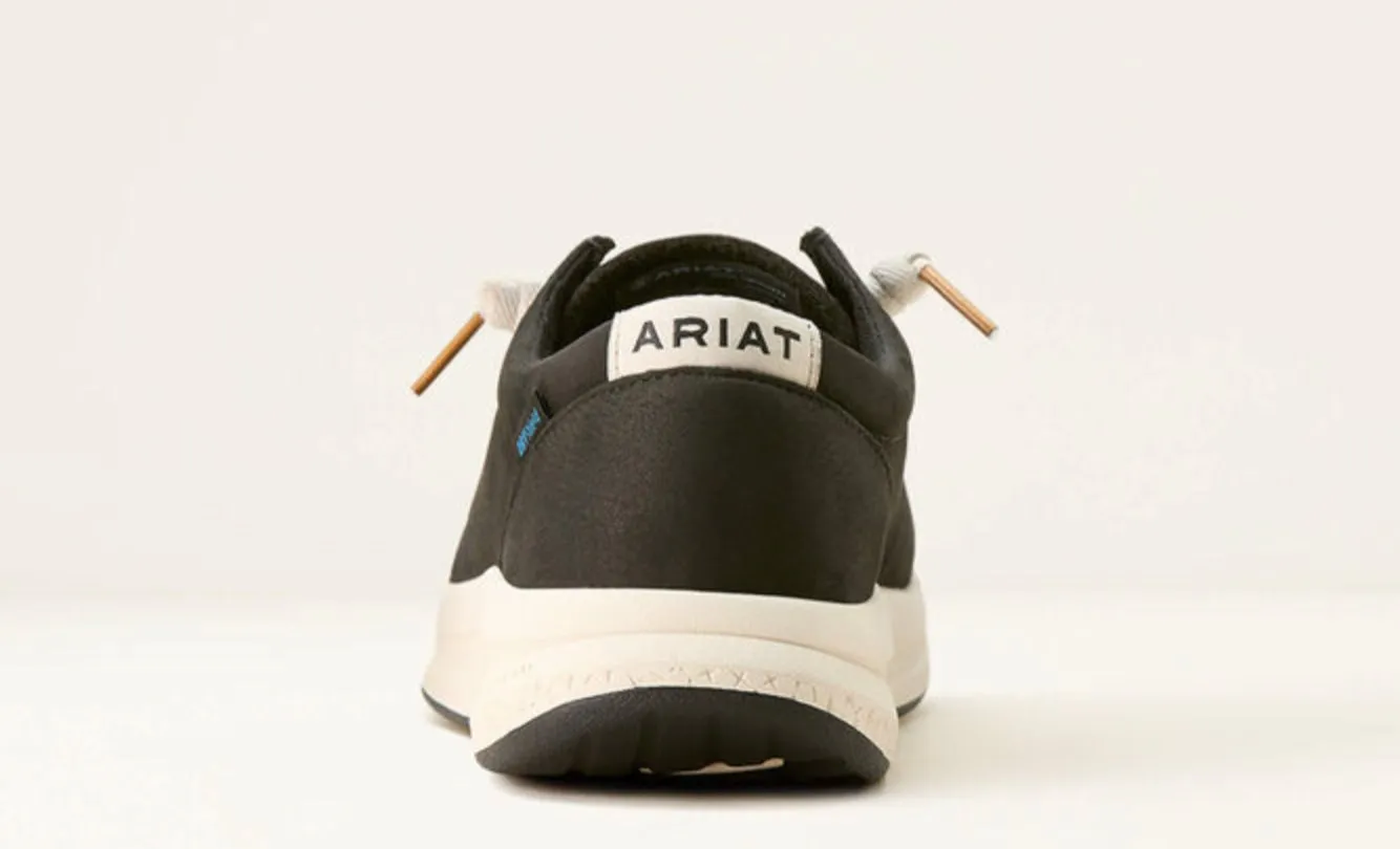 night stroll Quick Start Ariat Women's Buckeye Satin Black Waterproof Casual Shoe 10054317