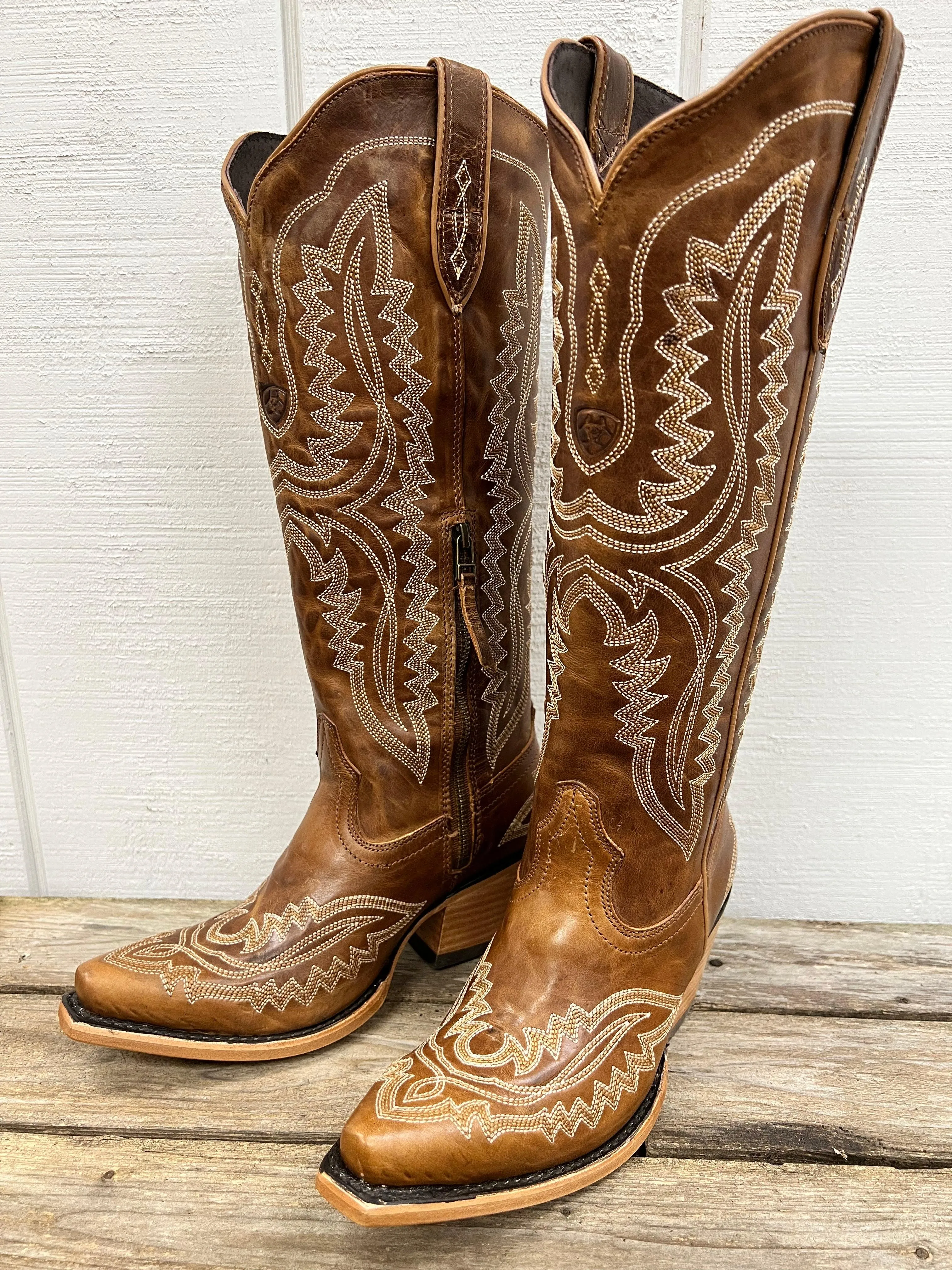 Ariat Women's Casanova Shades of Grain Tall Western Cowgirl Boots 10044481 Travel Friendly High Arch