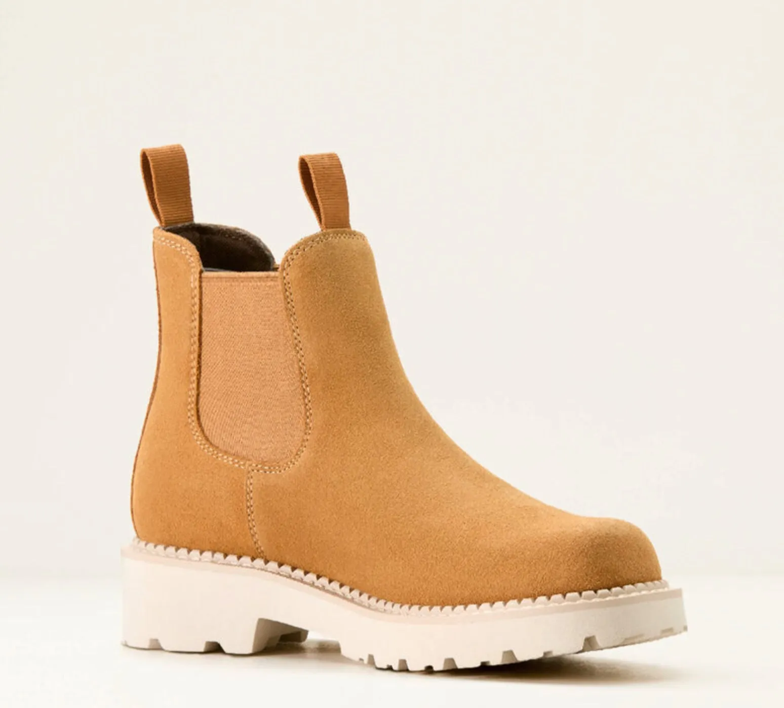 Ariat Women's Fatbaby Chelsea Wheat Suede Western Cowgirl Boot 10053640 Fashionable Utility