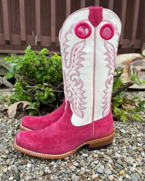 Padded Footbed Active Lifestyle Ariat Women's Futurity Boon Deep Azalea & Blanco Roughout Western Cowgirl Boots 10051040