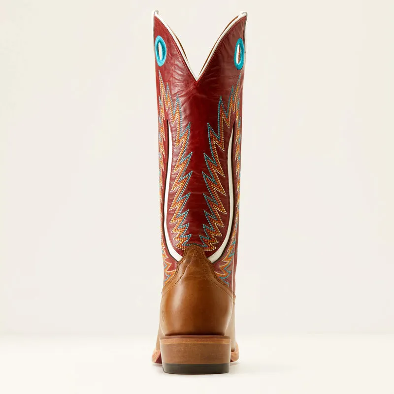 Ariat Women's Futurity Fort Worth Dulce De Leche & Bolero Red Western Cowgirl Boots 10051016 Street Ready