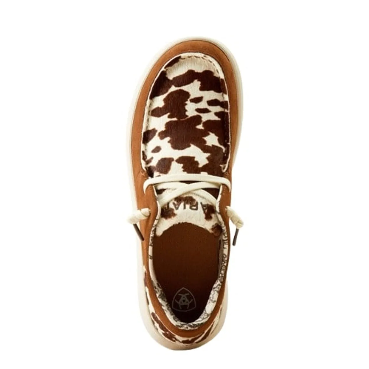 Elastic Marathon Fit Ariat Women's  Ginger Suede Hair-On Hilo Moc Toe Casual Shoes 10050973