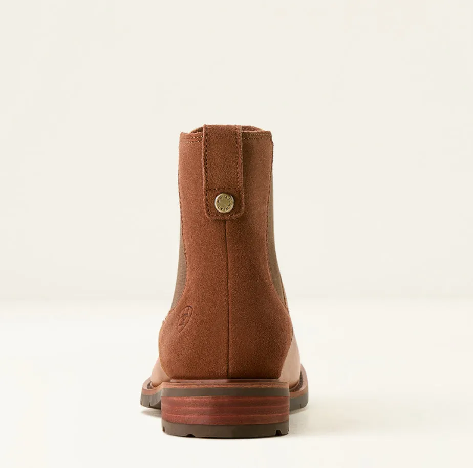 Ariat Women's Metallic Brown & Polo Wexford Lug Chelsea Bootie 10053727 Concert Look