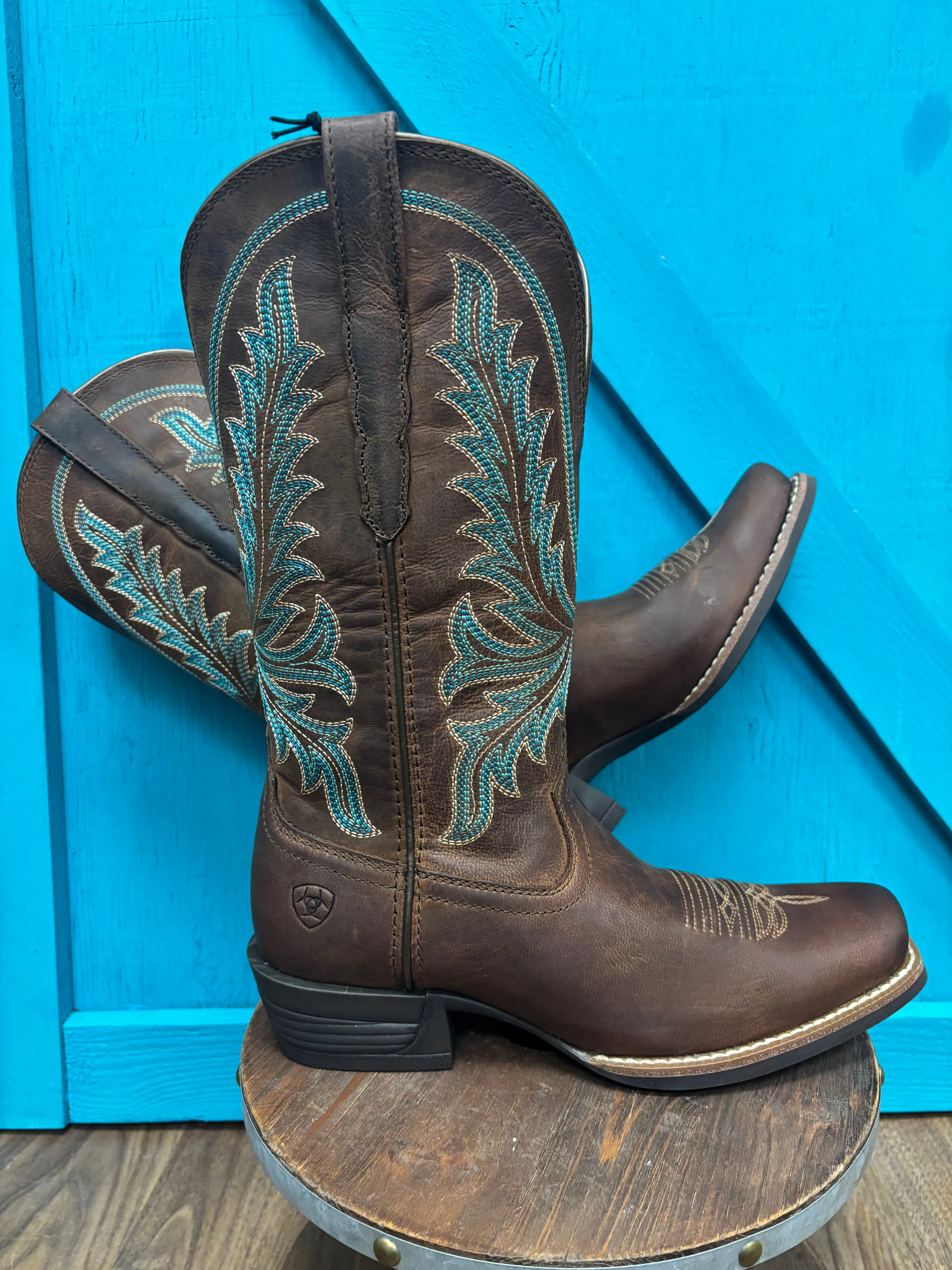 anti-odor Comfortable Tongue Ariat Women's Sassy Brown Rock Creek Narrow Cutter Toe Cowgirl Boots 10061144