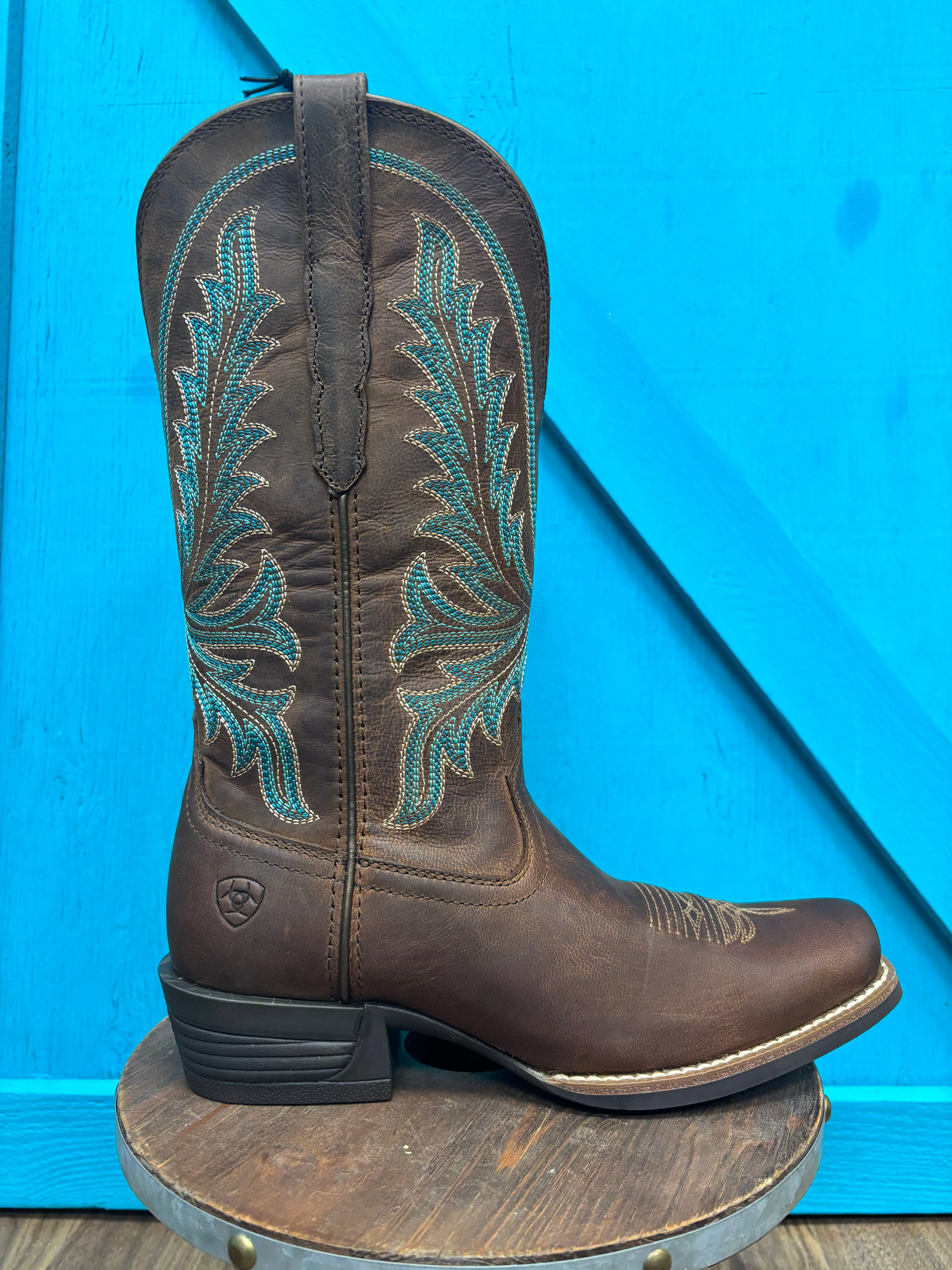 High Top Ariat Women's Sassy Brown Rock Creek Narrow Cutter Toe Cowgirl Boots 10061144