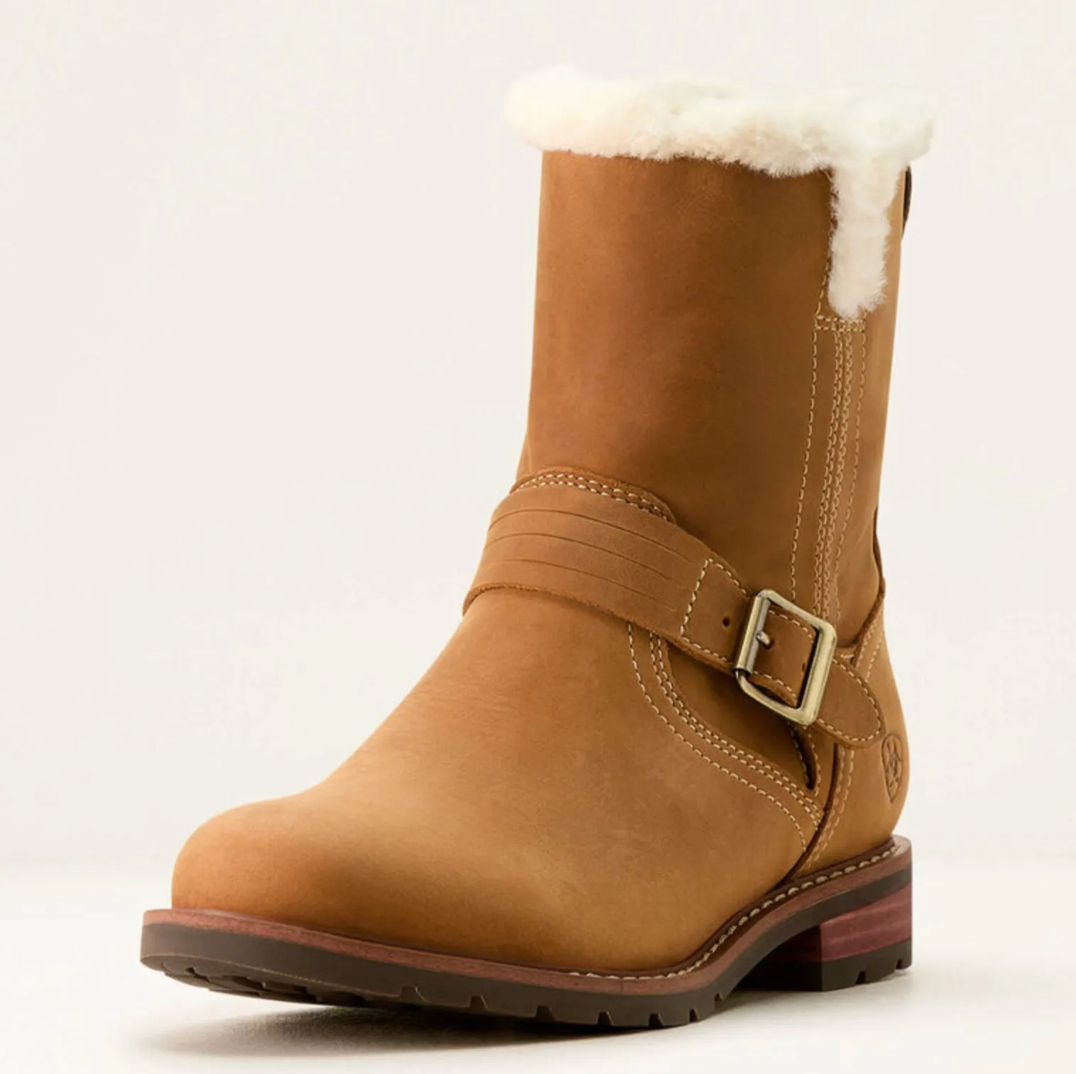 Easy Walk Ariat Women's Savannah Carmel Tan Sherpa Waterproof Boot 10053768