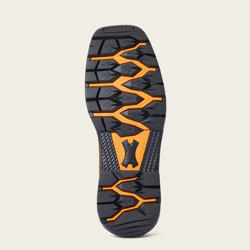 Ariat Men's Big Rig H2O Distressed Brown Waterproof Square Toe Work Boot 10033991 Low Ankle Style