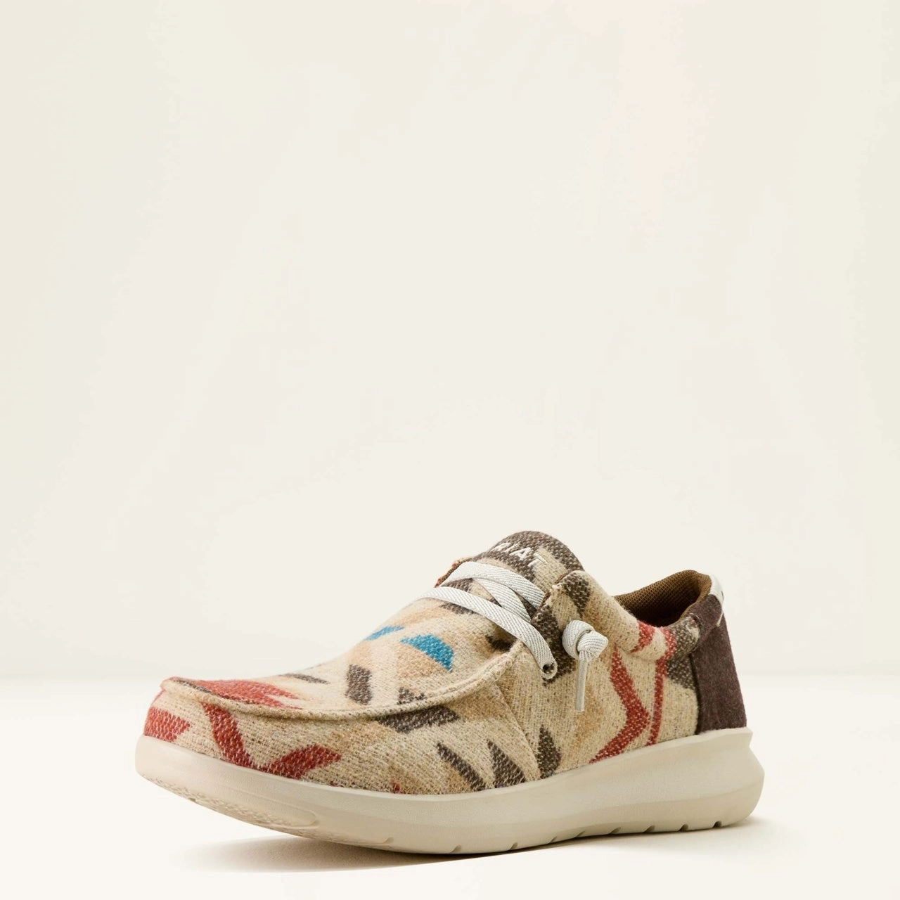 Ariat Men's Brown Vintage Southwestern Flannel Hilo Casual Shoe 10063970 Mesh Cool Swift Glide