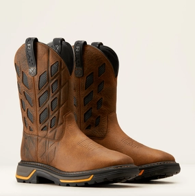 EverydayUse Ariat Men's Earth & Graphite Big Rig Tread VentTek Square Toe Work Boot 10050828