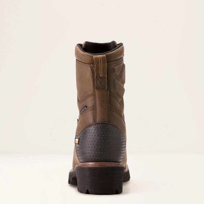 Ariat Men's Powerline 8" Waterproof Composite Toe 400g Insulated Work Boot 10018567 Seamless Style Storm Wear