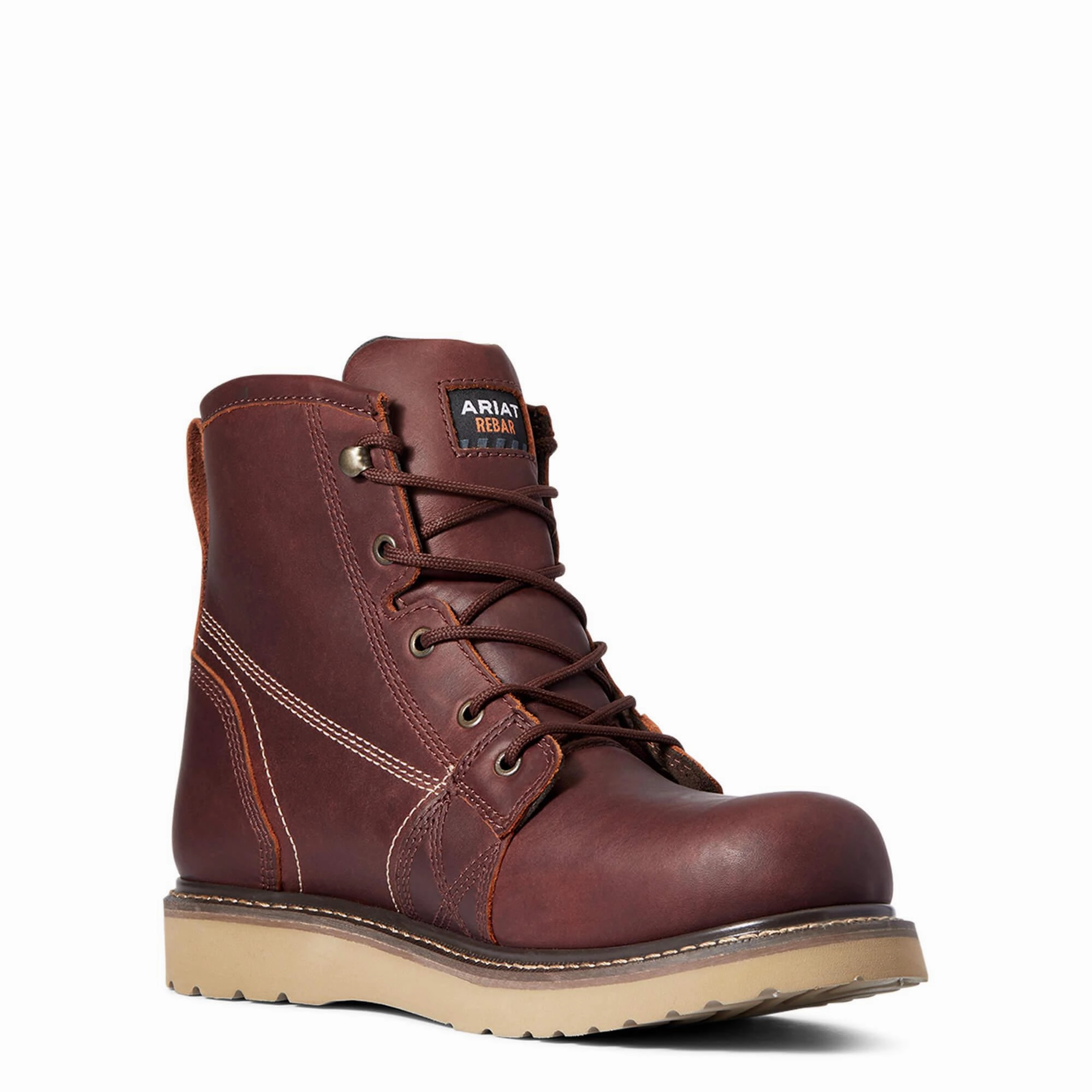 Ariat Men's Rebar Wedge Waterproof Lace Up Work Boots 10035946 Neutral Colors Premium Performance