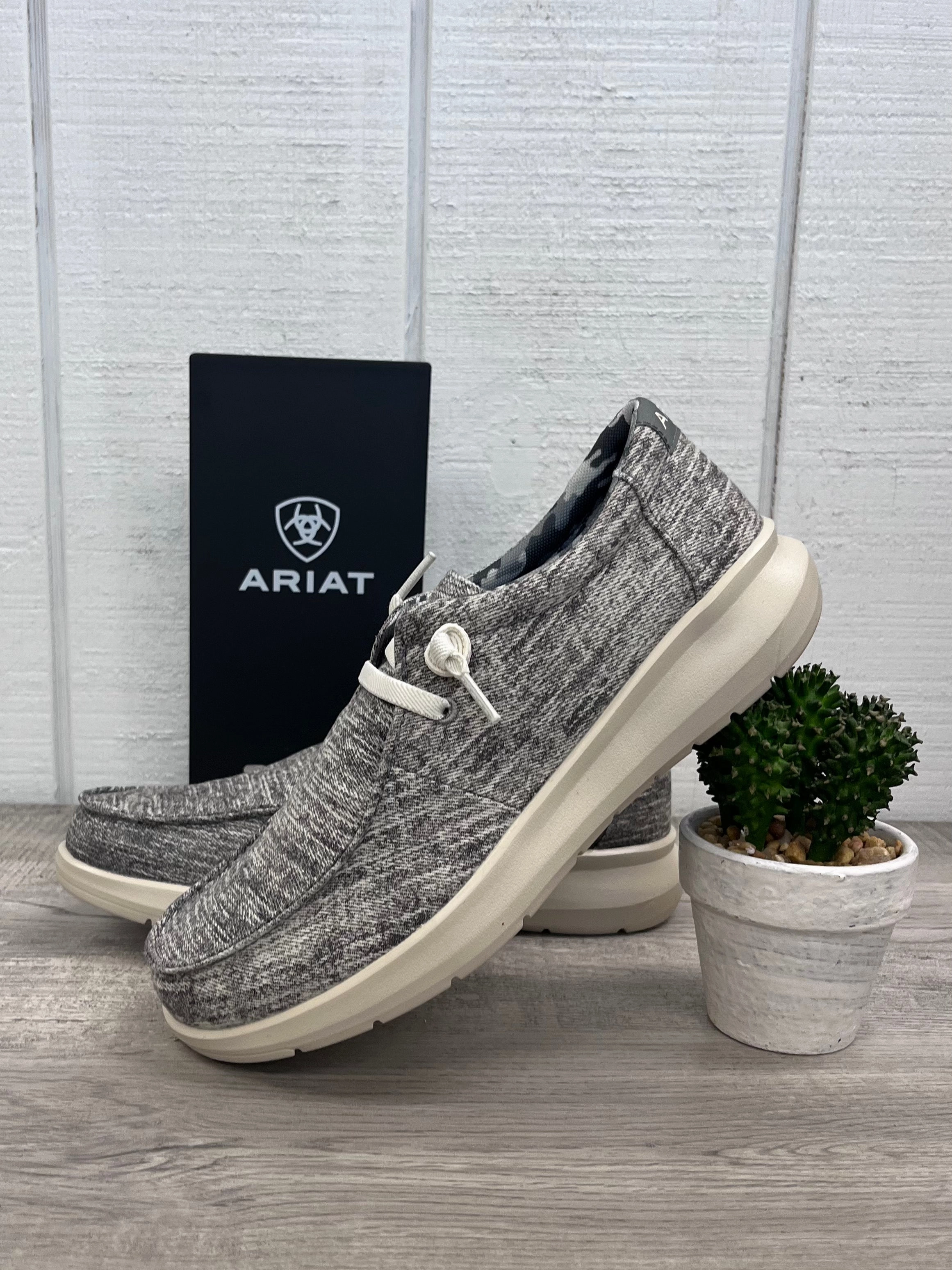 Mesh Fabric Save Hike Ariat Men's Washed Grey Denim Hilo Casual Shoe 10061211