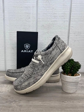 Ariat Men's Washed Grey Denim Hilo Casual Shoe 10061211 Heart Glow Japan Neat