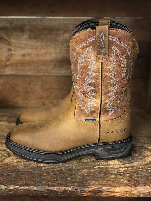 Ariat Men's Workhog XT Brown Waterproof Square Toe Work Boots 10031474 Well-fitted